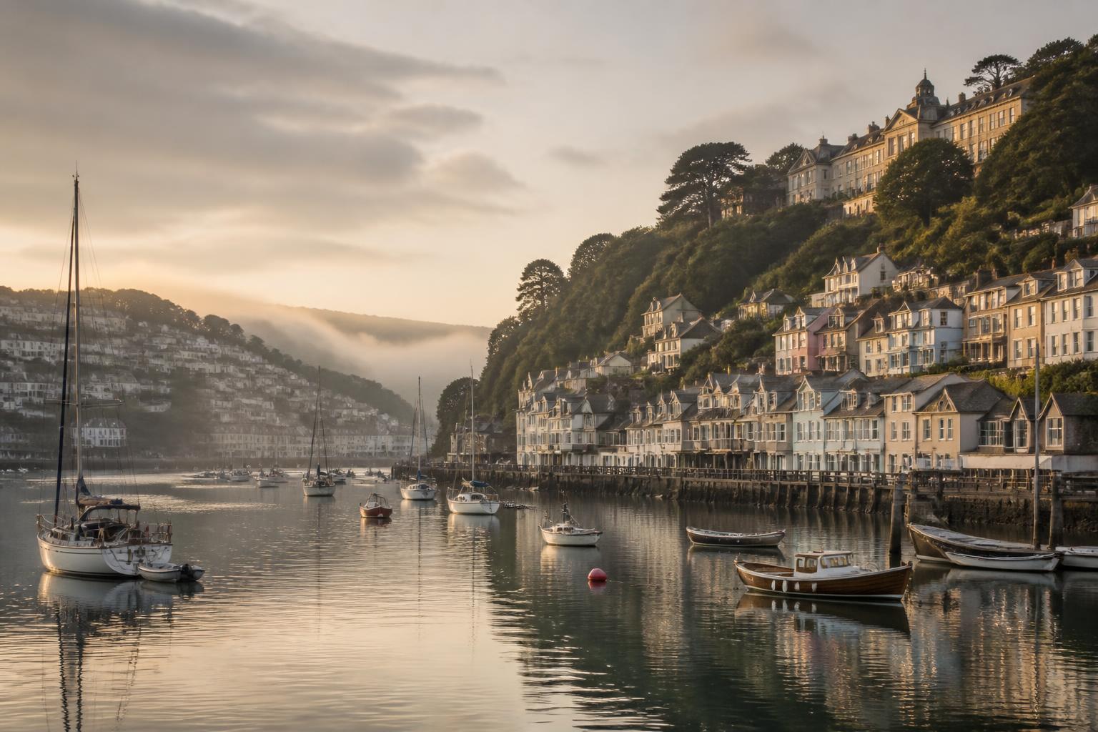 Dartmouth harbour at golden hour